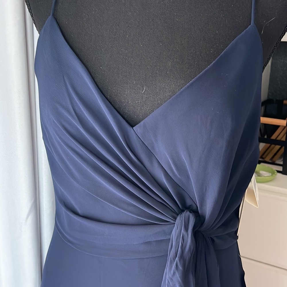 NWT Jenny Yoo size 6 Navy blue dress/gown.
